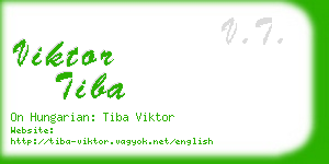 viktor tiba business card
